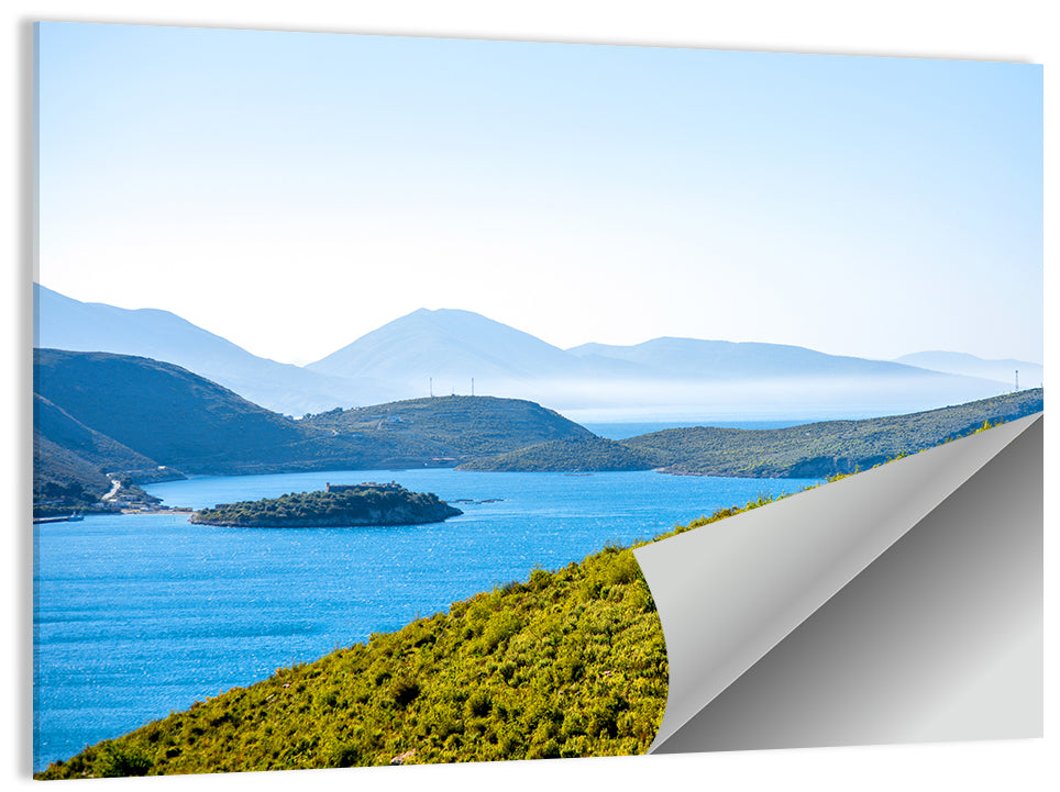 Porto Palermo Bay with Ali Pasha Castle Wall Art