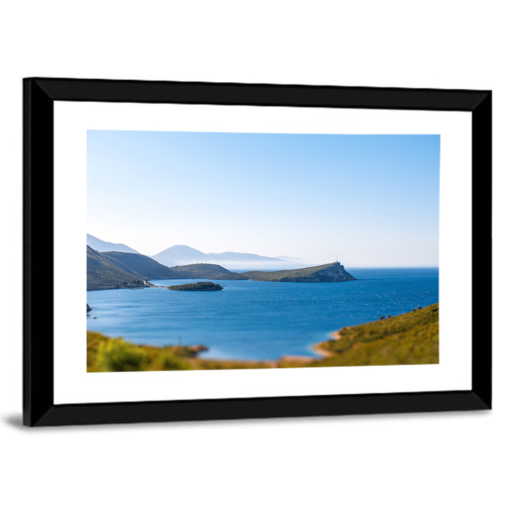 Coastal Cliffs and Lighthouse Bay Wall Art