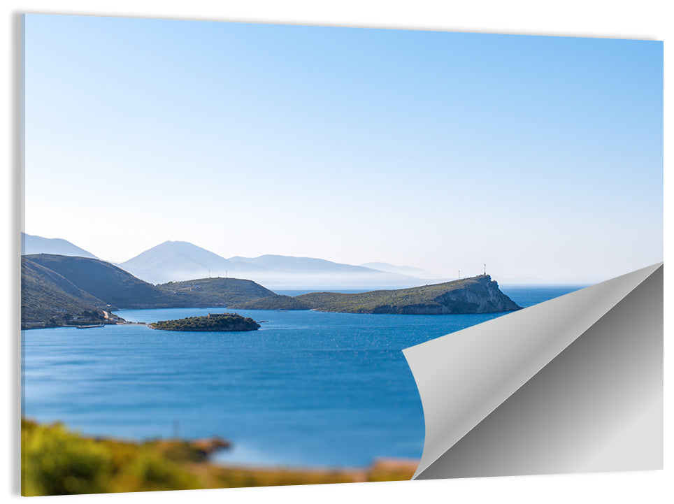 Coastal Cliffs and Lighthouse Bay Wall Art