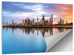 Kuwait City Skyline at Sunset Wall Art