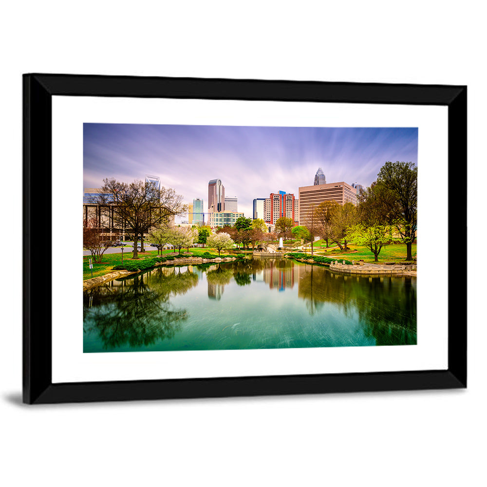 Charlotte Skyline at Marshall Park Wall Art