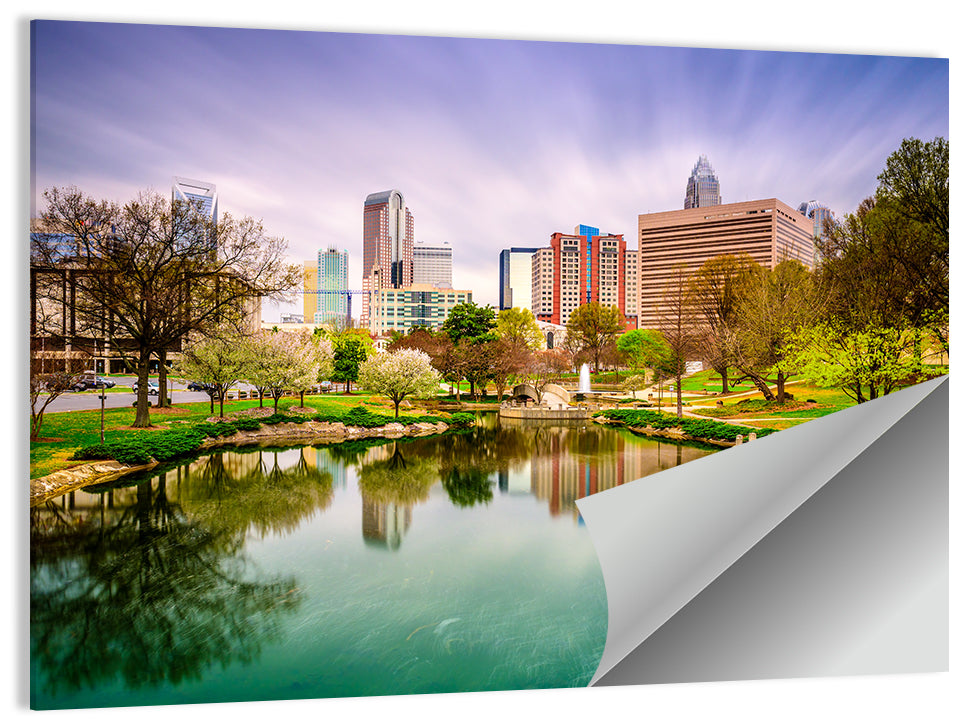 Charlotte Skyline at Marshall Park Wall Art