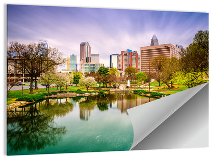Charlotte Skyline at Marshall Park Wall Art