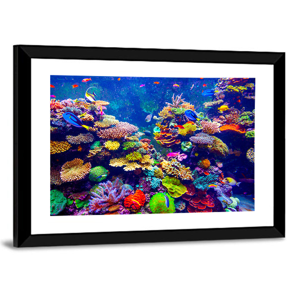 Tropical Coral Reef Aquarium Wall Art