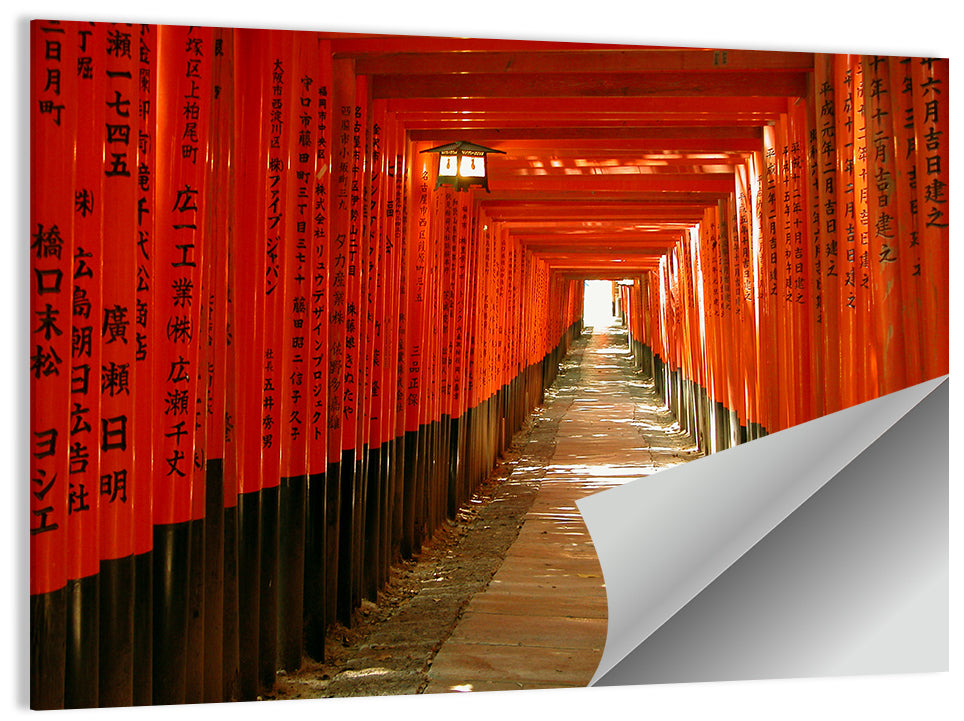 Fushimi Inari Torii Tunnel Wall Art