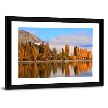 Lake Wanaka Autumn Reflection Wall Art