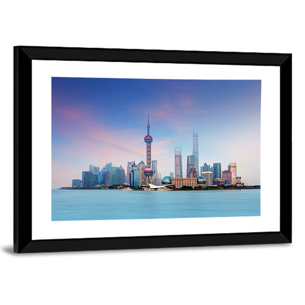 Shanghai Lujiazui Skyline Wall Art