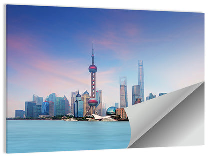 Shanghai Lujiazui Skyline Wall Art