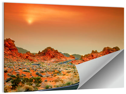 Valley of Fire Winding Road Wall Art
