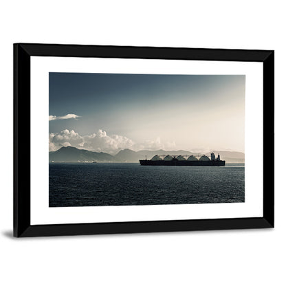 Lng Tanker at Sea Wall Art