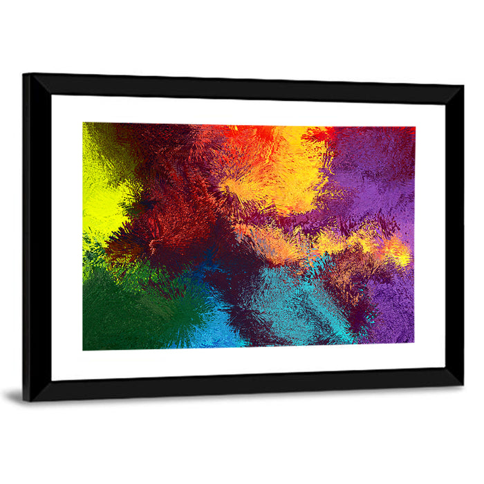 Sparkling Color Fields Wall Art as a framed print