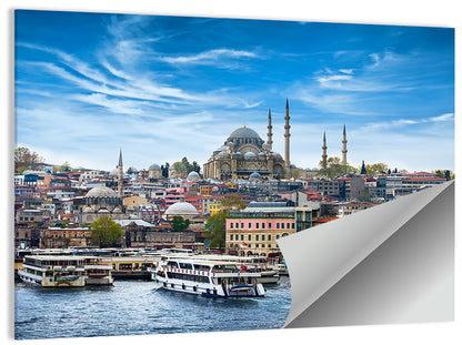 Süleymaniye Mosque Over Golden Horn Wall Art