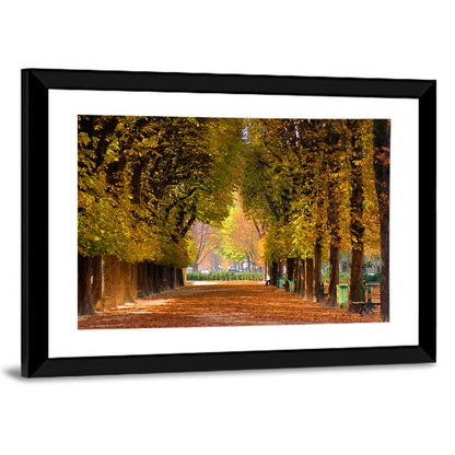 Golden Hour Autumn Path Wall Art