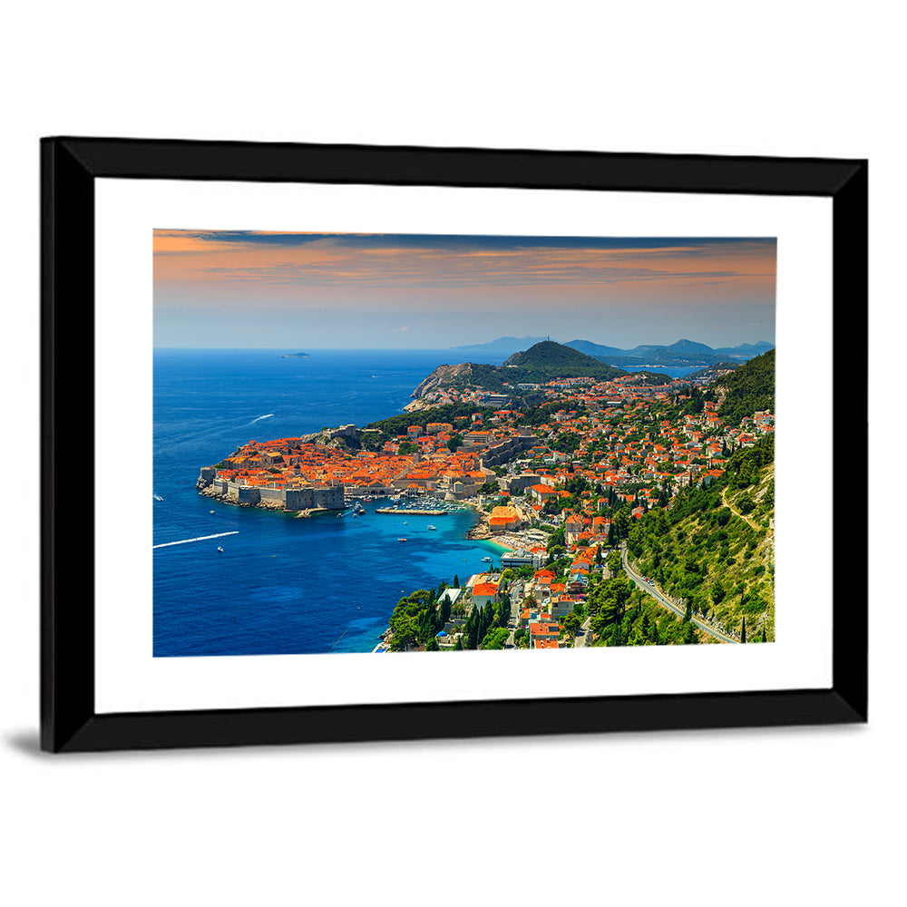 Dubrovnik Old Town Sunset Wall Art
