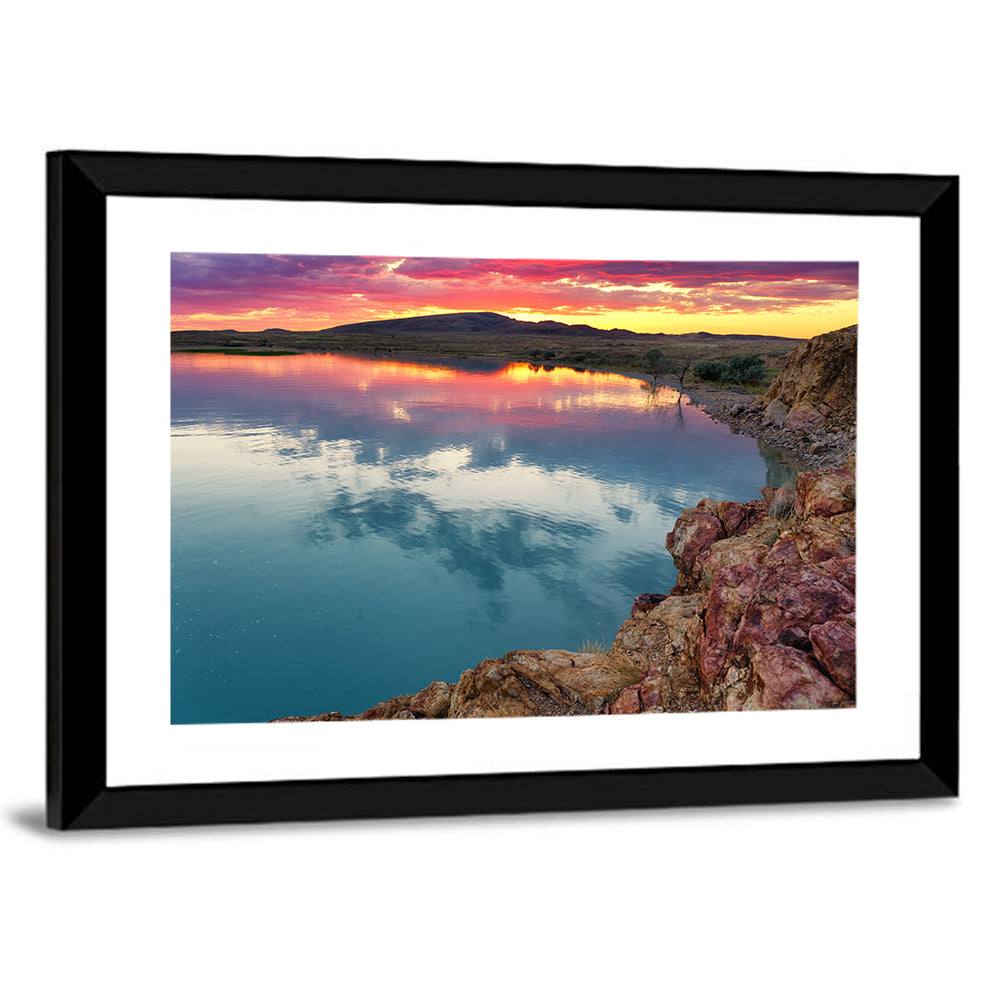 Lake Balkhash Sunset Wall Art