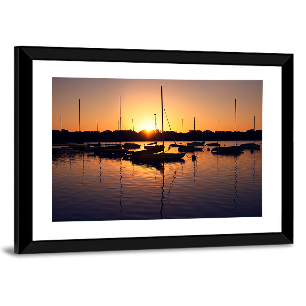 Lake Harriet Golden Sunrise Wall Art