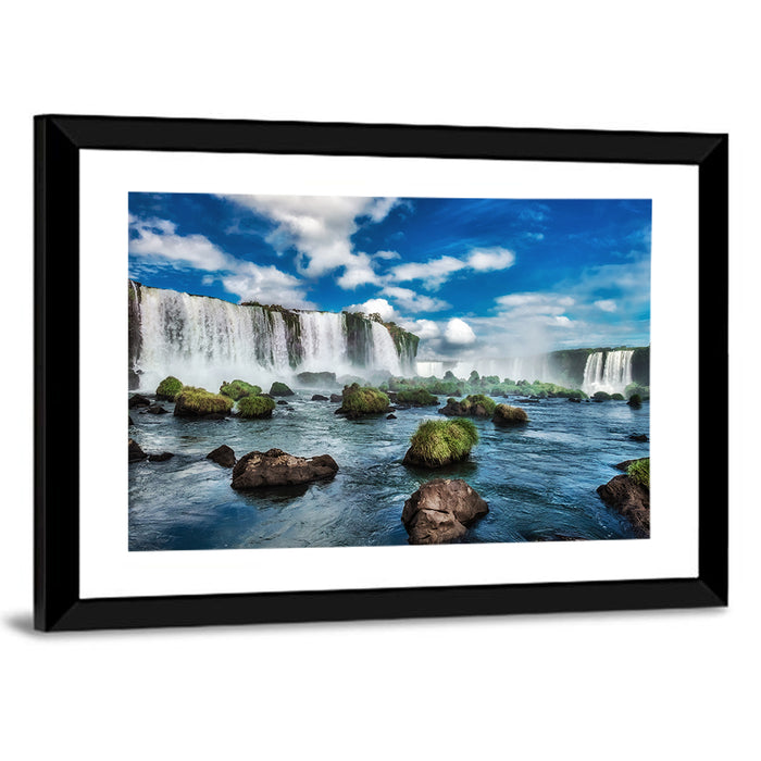 Iguazu Falls Vista Wall Art as a framed print