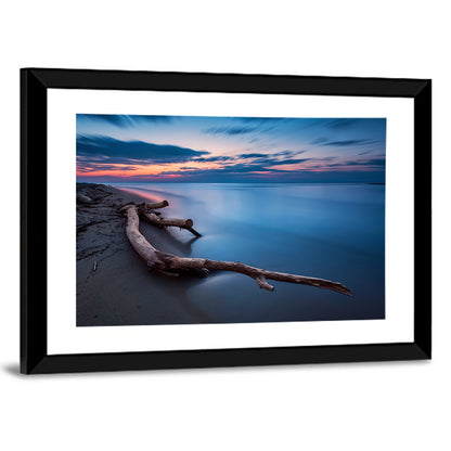 Calm Seascape at Dusk Wall Art