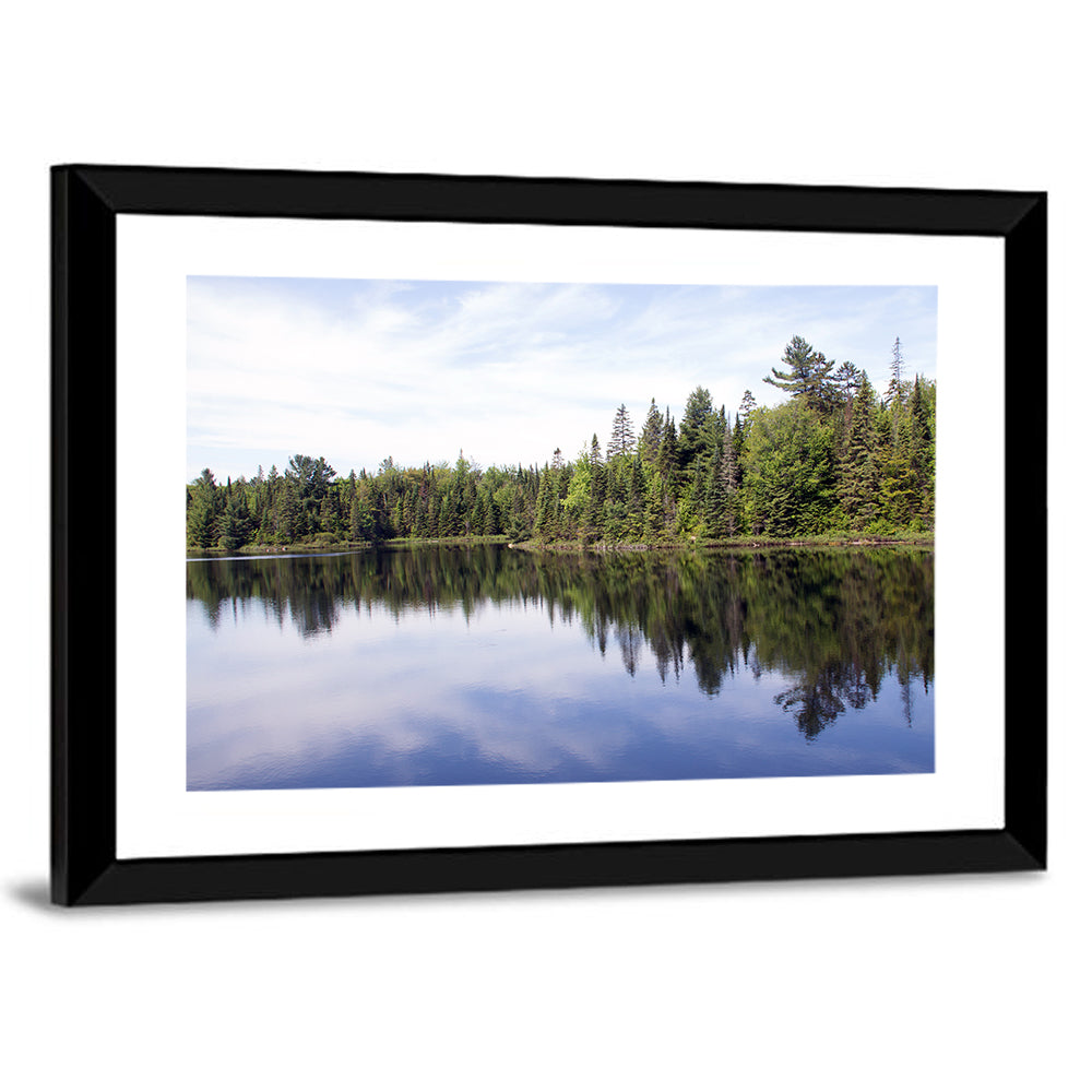 Peck Lake Shoreline Reflection Wall Art