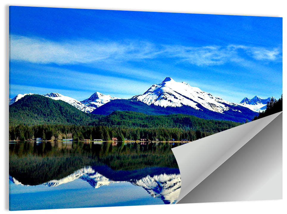Juneau Mountains Reflection Wall Art