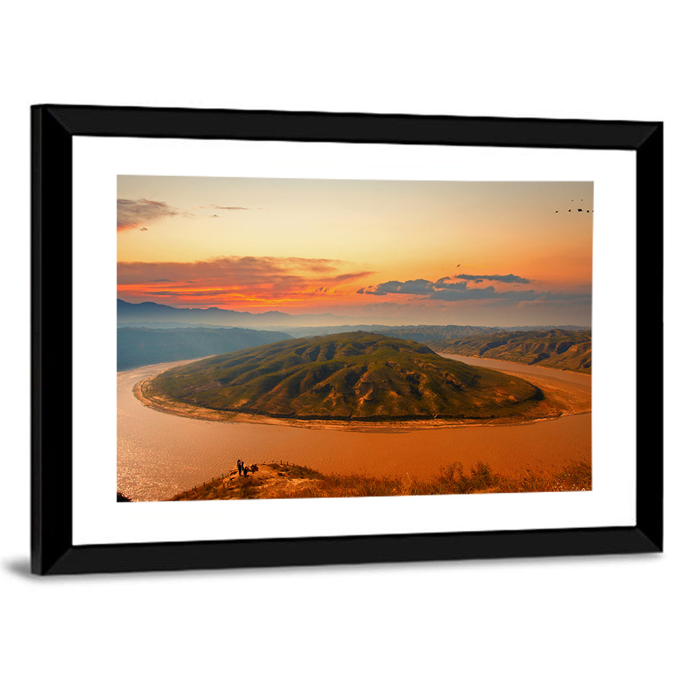 Yellow River Qianshan Bend Wall Art