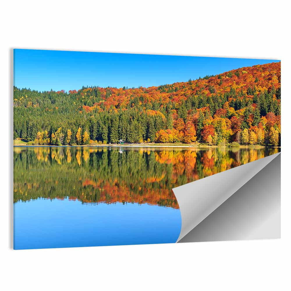 St Ana Lake Autumn Reflection Wall Art