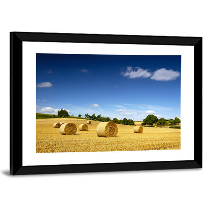 Late Summer Straw Bales Wall Art