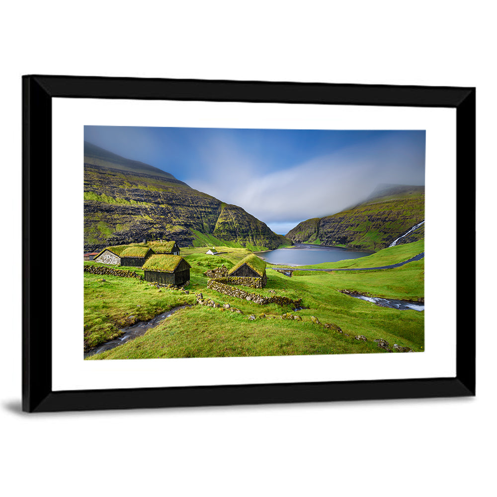 Saksun Turf Roof Cabins Wall Art