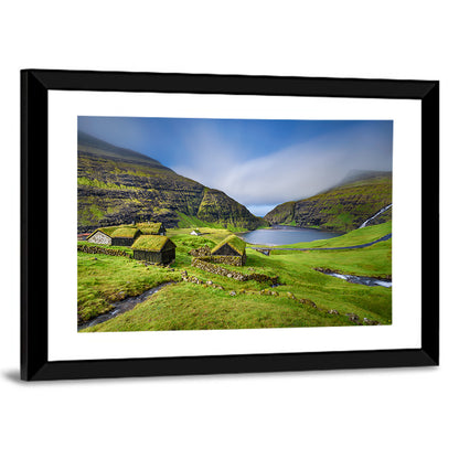 Saksun Turf Roof Cabins Wall Art