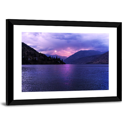 Lake Chelan Violet Sunset Wall Art