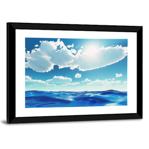 Ocean Water and Clouds Wall Art