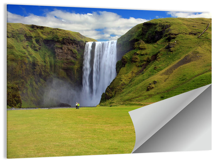 Skógafoss Waterfall Wall Art as a poster print