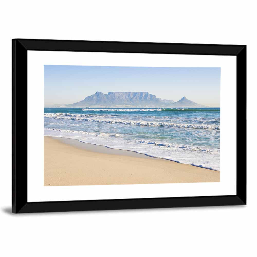 Table Mountain Cape Town Wall Art, framed print, landscape