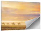 Misty Beach Horseback Riders Wall Art