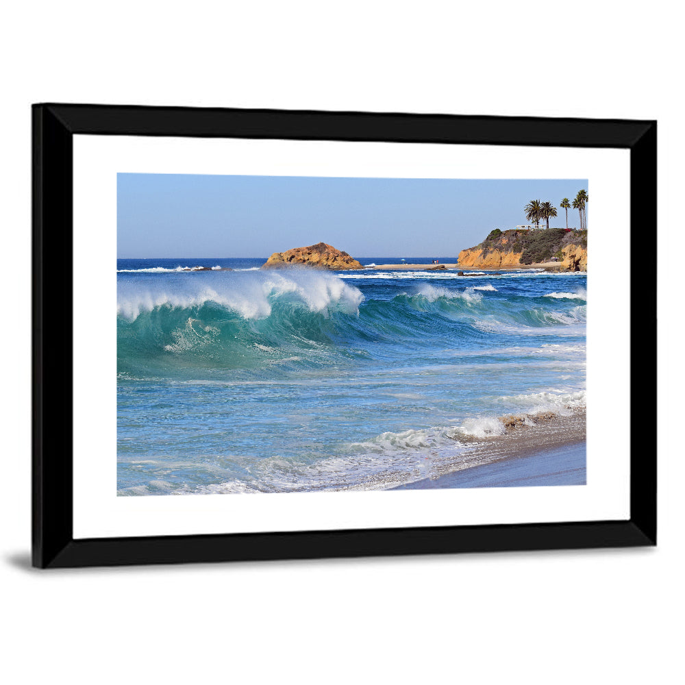 South Laguna Beach Wall Art, framed print, landscape