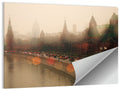 Foggy Moscow Kremlin at Dusk Wall Art