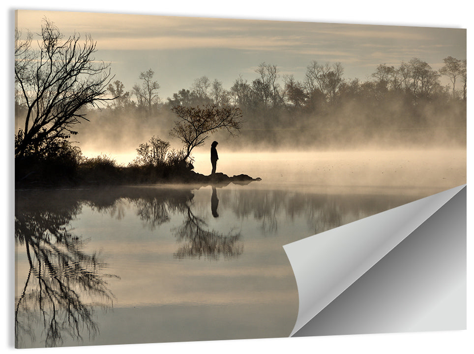 Centennial Lake Mist Wall Art