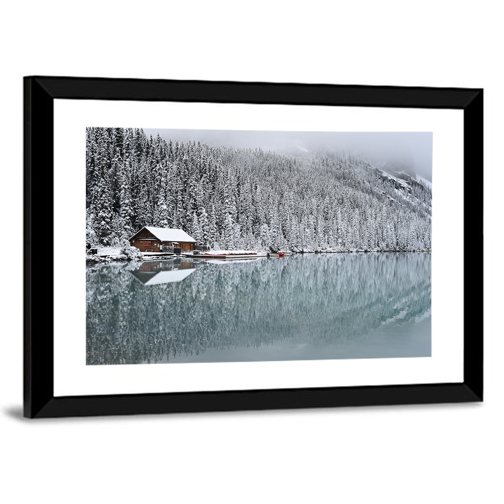 Lake Louise Winter Reflection Wall Art