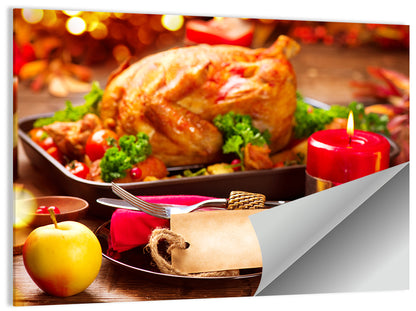 Roasted Turkey Holiday Still Life Wall Art