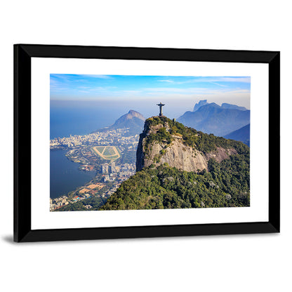 Rio De Janeiro Skyline with Christ the Redeemer Wall Art