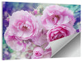Springtime Pink Rose Cluster Wall Art