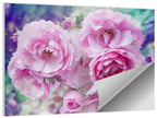 Springtime Pink Rose Cluster Wall Art