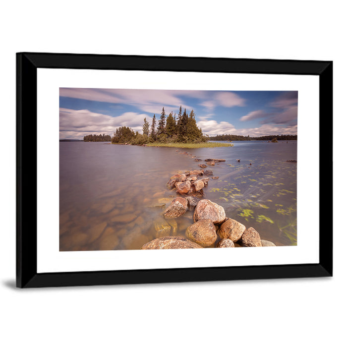 Lake Ontario Shoreline Wall Art as a framed print