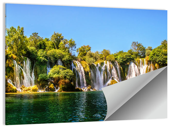 Kravice Waterfalls Wall Art as a poster print