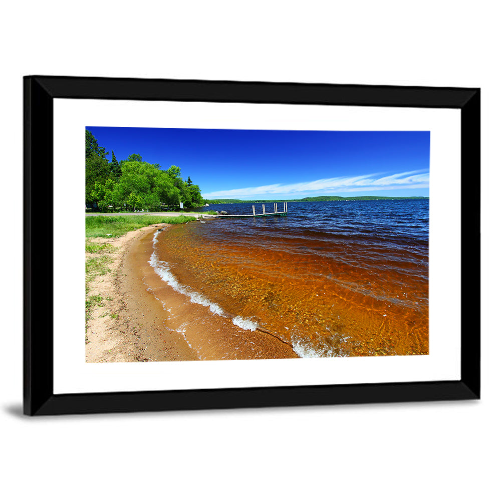 Lake Gogebic Sunny Shoreline Wall Art