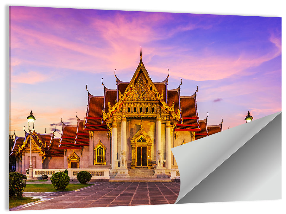 Wat Benchamabophit at Dusk Wall Art