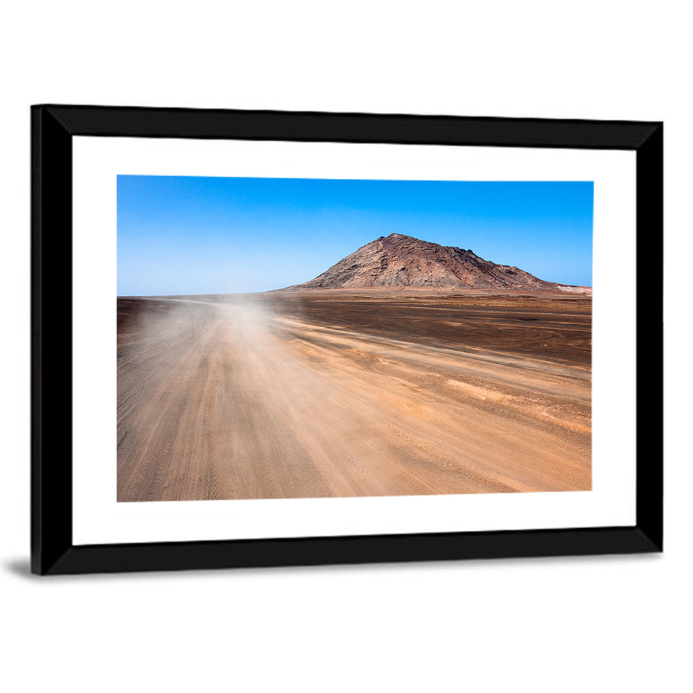 Cabo Verde Crater Road Wall Art