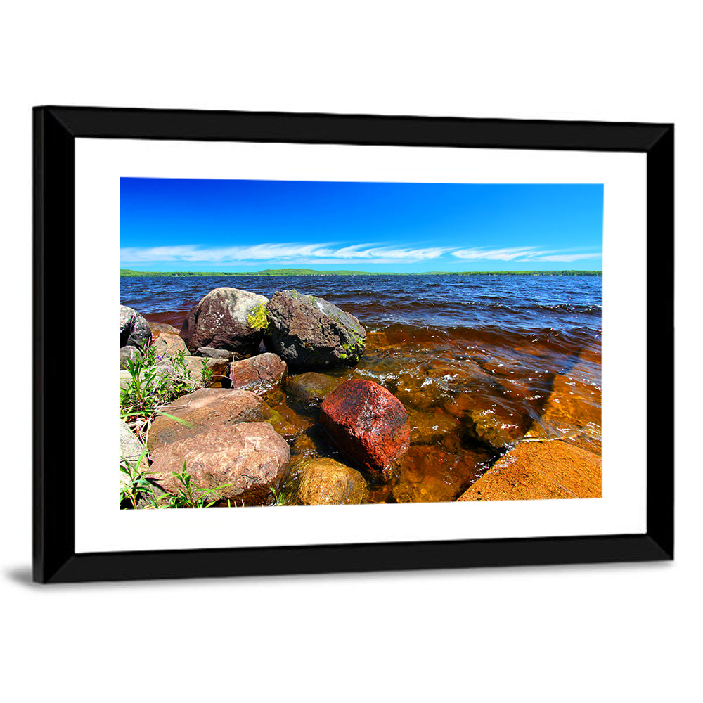 Lake Gogebic Rocky Shoreline Wall Art