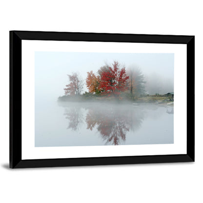 Autumn Morning at Crystal Lake Wall Art