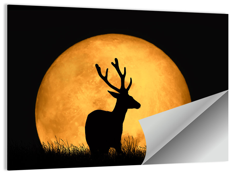 Deer & Moon Wall Art